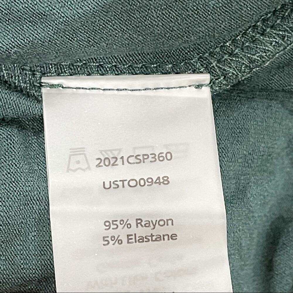 NWT Universal Standard Liquid Jersey Two-Way Cross Wrap Top Green XL 26 38 - Picture 9 of 9